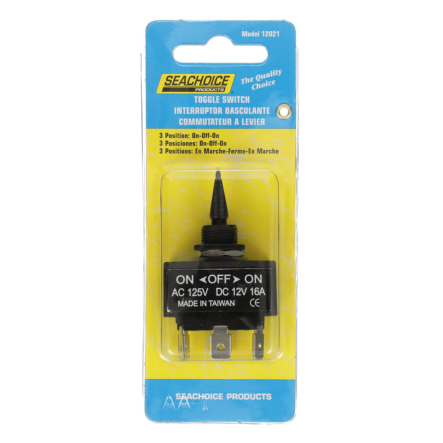 3-Position Toggle Switch, On/Off/On, Bulk