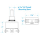 3-Position Boat Toggle Switch, On/Off/On