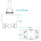 3-Position Heavy Duty Toggle Switch, On/Off/On