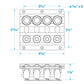 LED 12V 4-Switch Distibution Panel, Pre-Wired, 4 Gang
