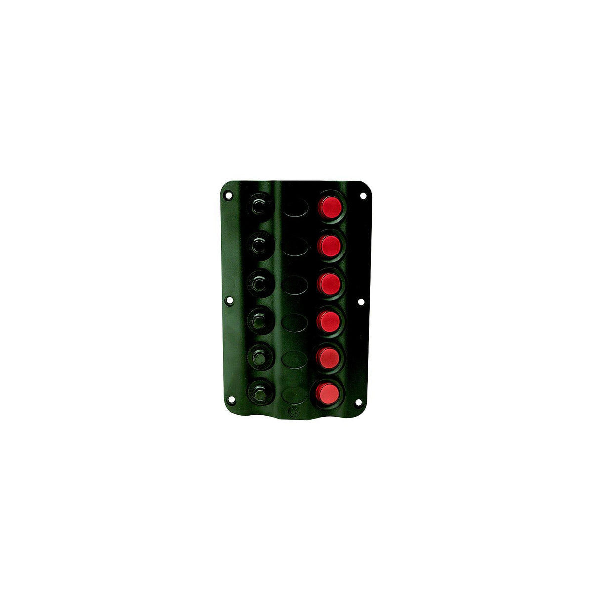 LED 12V 6-Switch Distibution Panel, Pre-Wired, 6 Gang