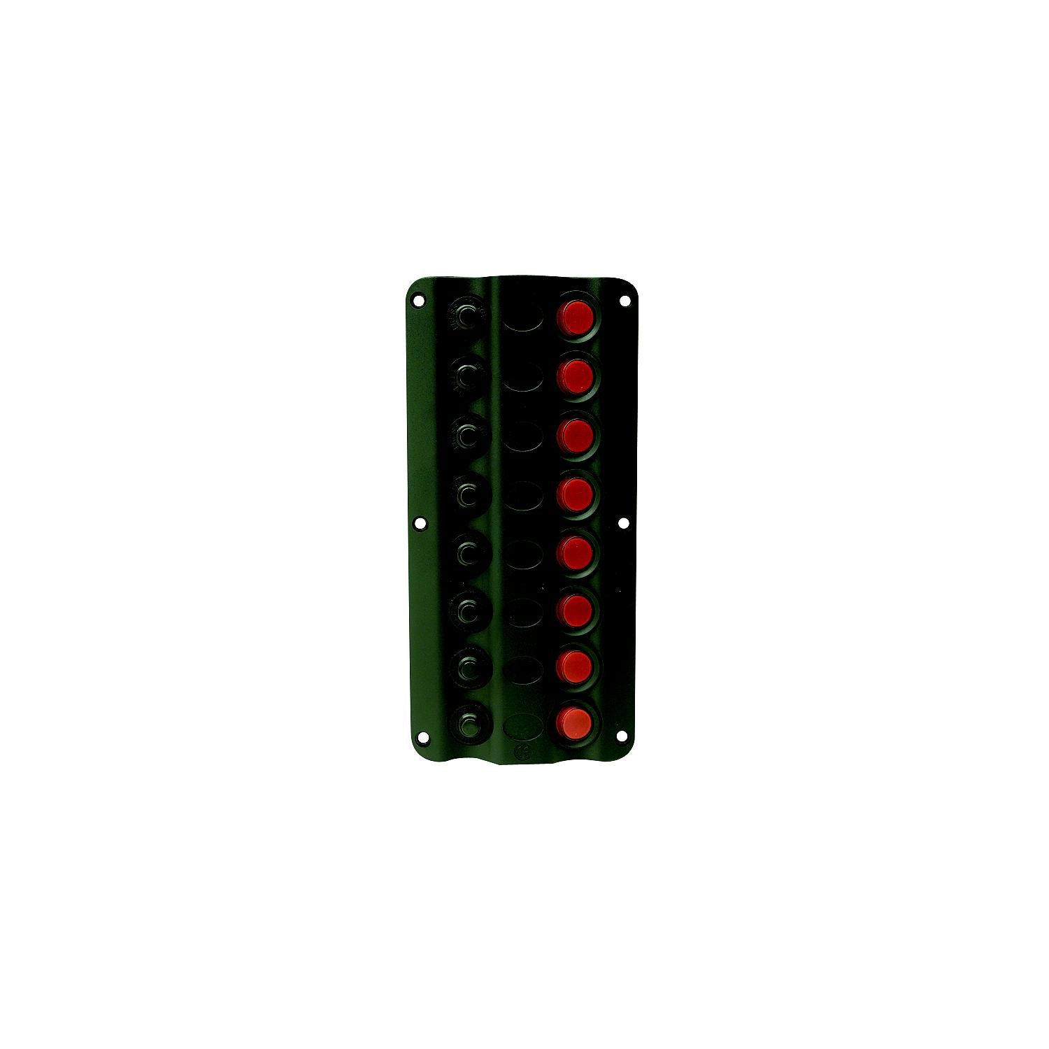 LED 12V 8-Switch Distibution Panel, Pre-Wired, 8 Gang