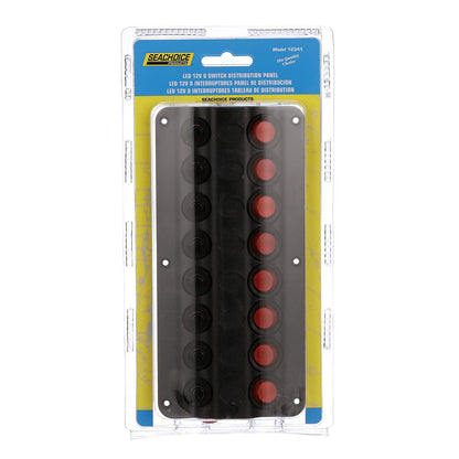 LED 12V 8-Switch Distibution Panel, Pre-Wired, 8 Gang