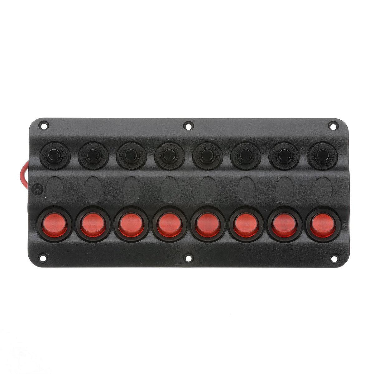 LED 12V 8-Switch Distibution Panel, Pre-Wired, 8 Gang