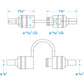 In-Line Fuse Holder, Waterproof, 20 Amp Fuse, 2/PK