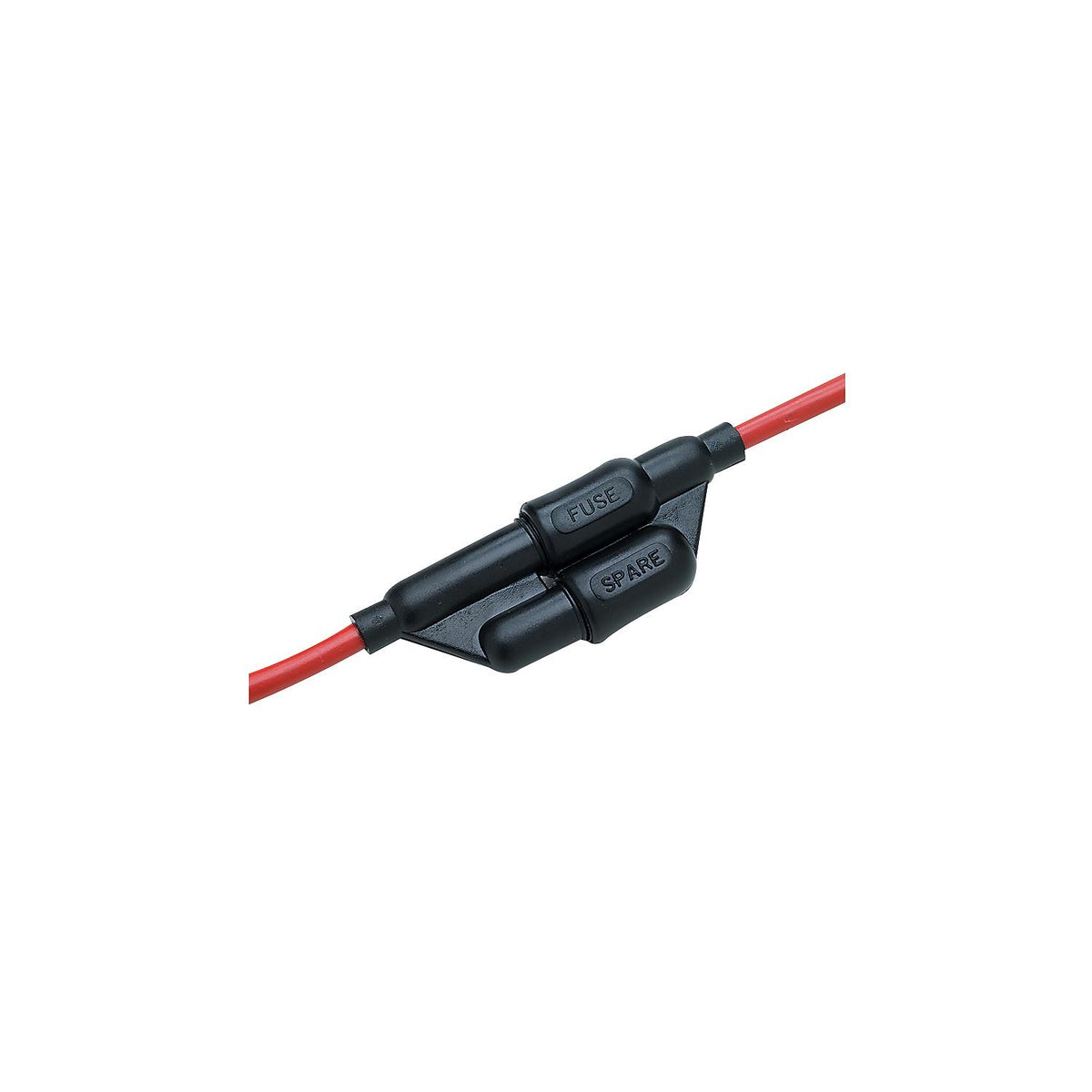 In-Line Fuse Holder w/ Spare Fuse Compartment, Waterproof, 30 Amp Fuse