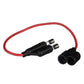 In-Line Fuse Holder w/ Spare, Waterproof, 20 Amp Fuse