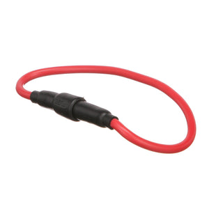 in-Line Fuse Holder w/ Spare Fuse Compartment, Waterproof, 30 Amp Fuse