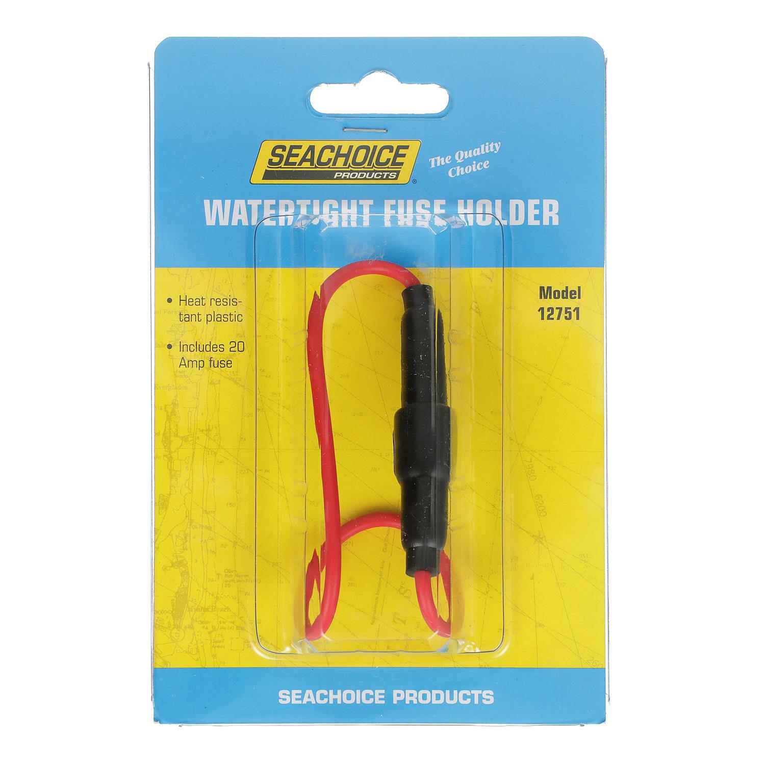 In-Line Fuse Holder w/ Fuse, Waterproof, 20 Amp Fuse