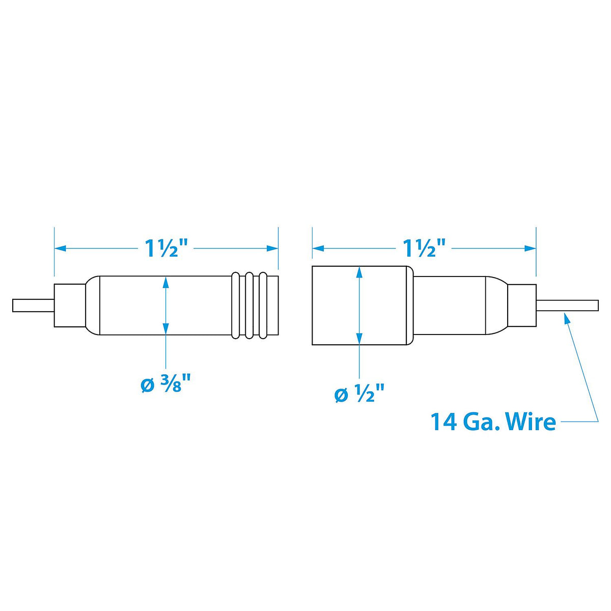 In-Line Fuse Holder w/ Fuse, Waterproof, 20 Amp Fuse