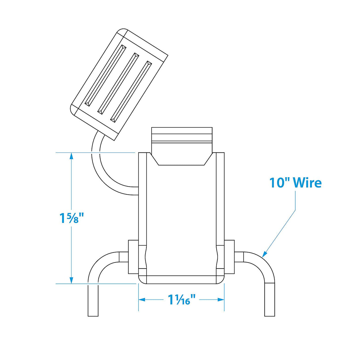 In-Line Fuse Holder, Waterproof, 30 Amp Fuse