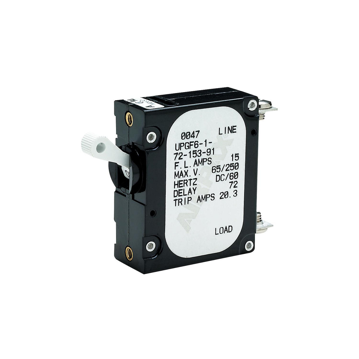AC/DC Panel Breaker w/ Single White Actuator