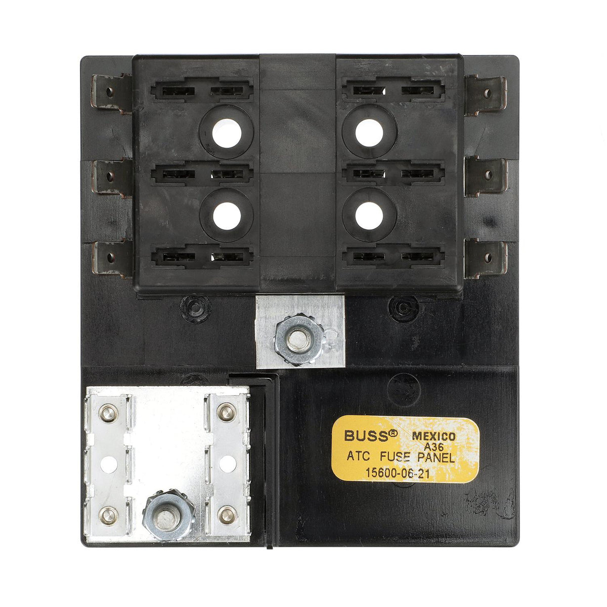 Fuse Block ATO/ATC, 6 Gang Ground Bar 12V
