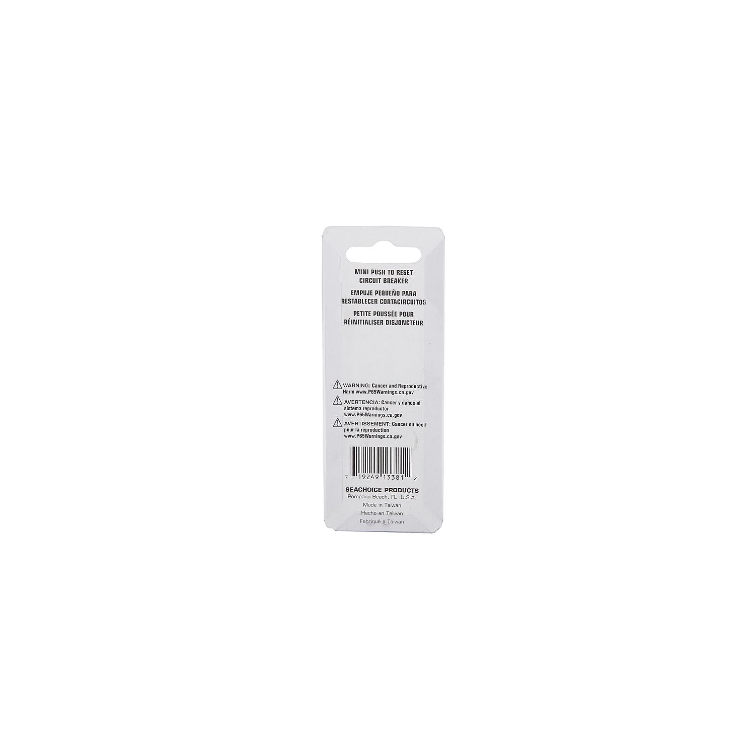 Circuit Breaker, Mini, Push to Reset, 5 Amp