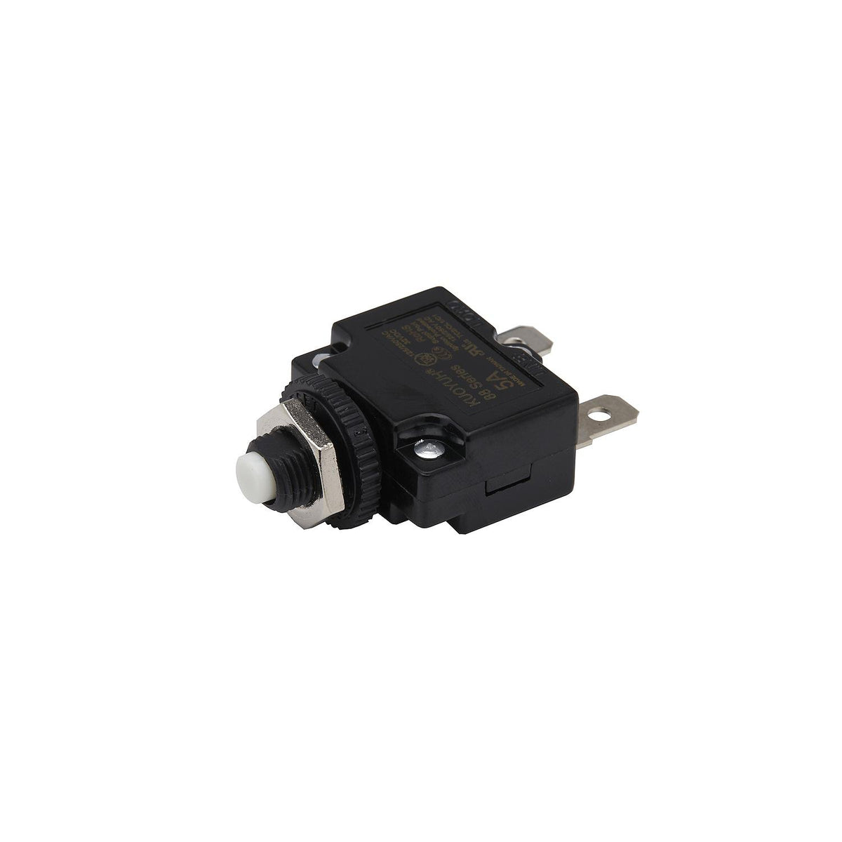 Circuit Breaker, Mini, Push to Reset, 5 Amp