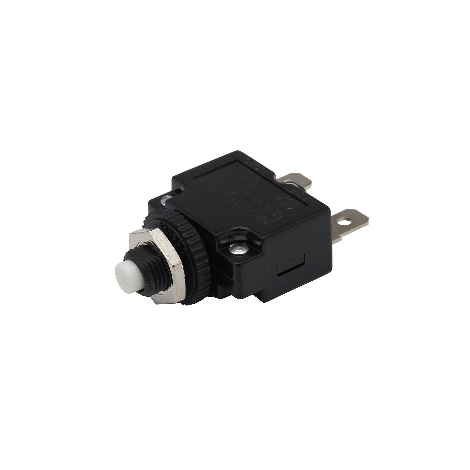 Mini Push to Reset Circuit Breaker, 10 AMP
