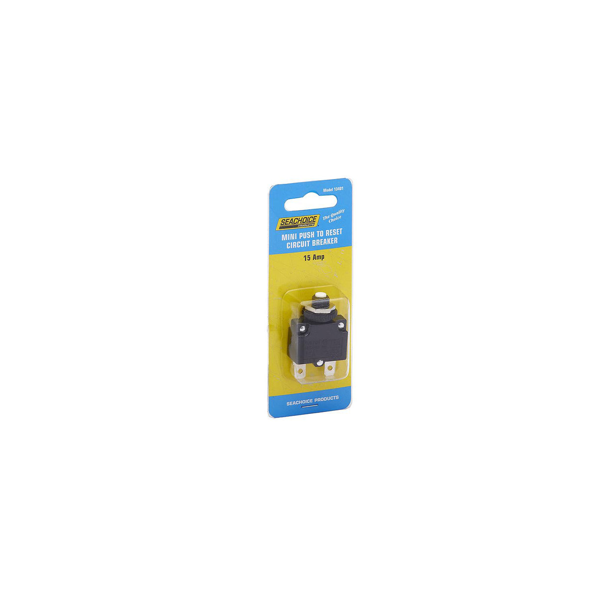 Mini Push to Reset Circuit Breaker, 15 AMP