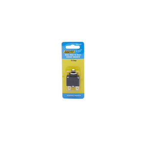 Mini Push to Reset Circuit Breaker, 15 AMP