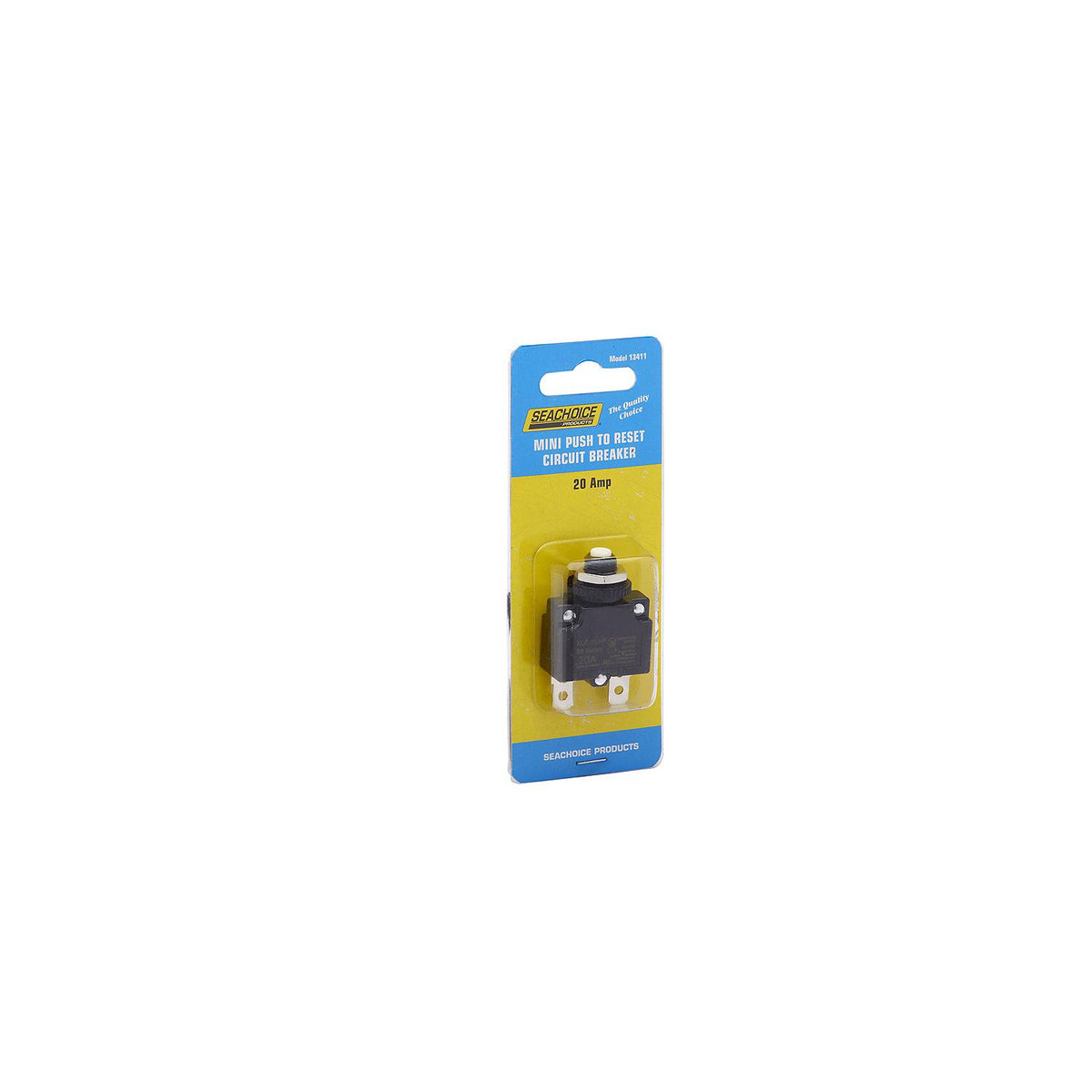 Mini Push to Reset Circuit Breaker, 20 AMP