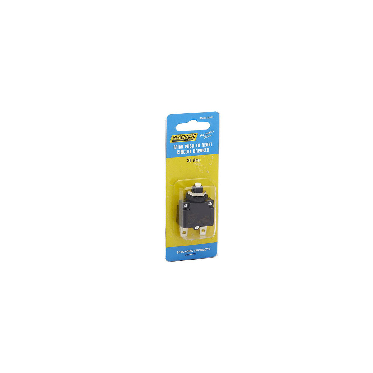 Mini Push to Reset Circuit Breaker, 30 AMP