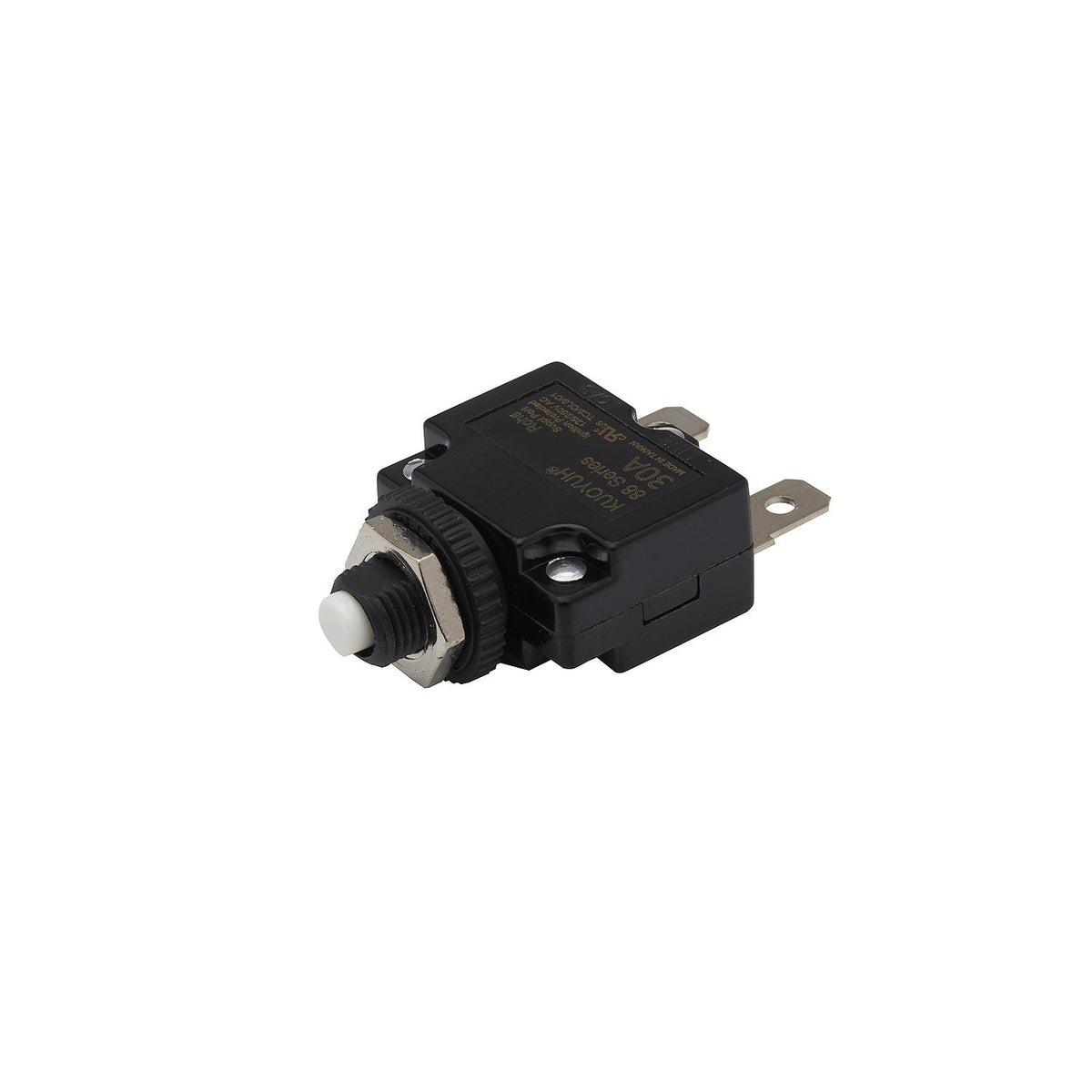 Mini Push to Reset Circuit Breaker, 30 AMP