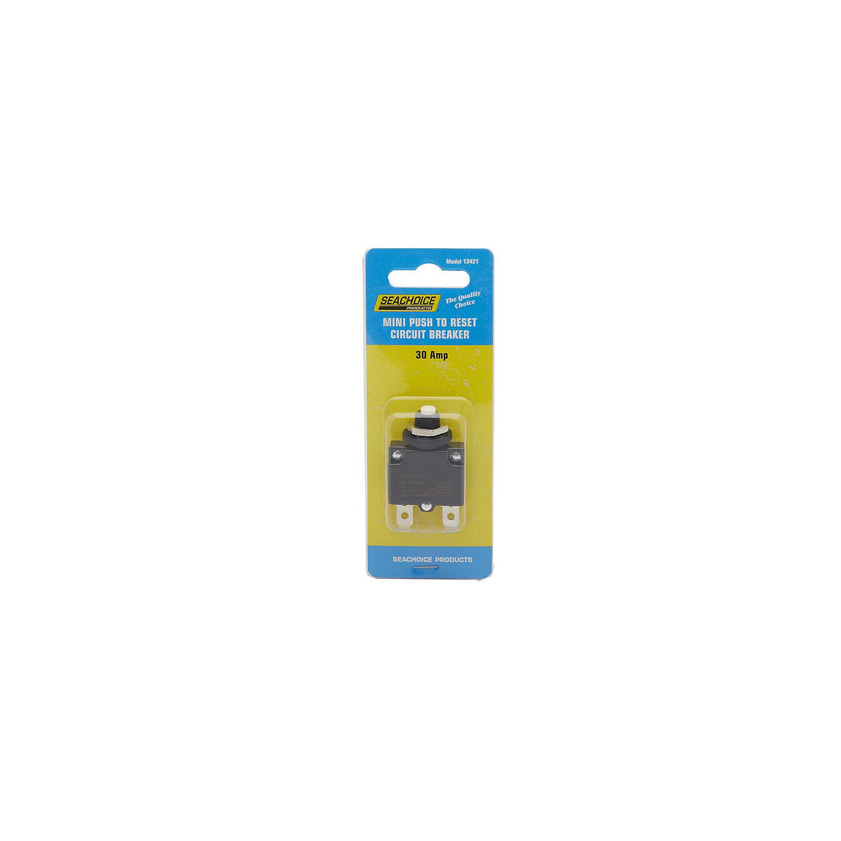 Mini Push to Reset Circuit Breaker, 30 AMP