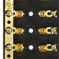 6-Gang Fuse & Terminal Block, Brass Clips & Contacts