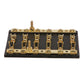 6-Gang Fuse & Terminal Block, Brass Clips & Contacts