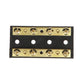 Terminal Block, 4-Gang, Plastic Base w/ Brass Hardware