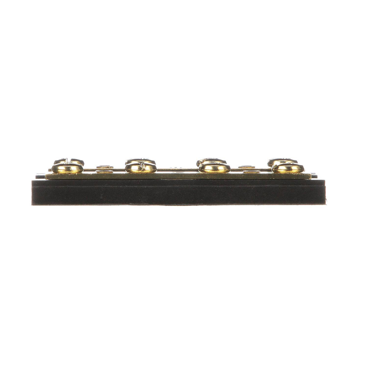 Terminal Block, 4-Gang, Plastic Base w/ Brass Hardware