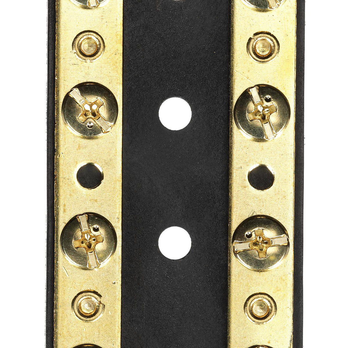Terminal Block, 4-Gang, Plastic Base w/ Brass Hardware