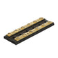 Terminal Block, 6-Gang, Brass Clips & Contacts