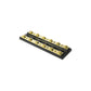 Terminal Block, 6-Gang, Brass Clips & Contacts