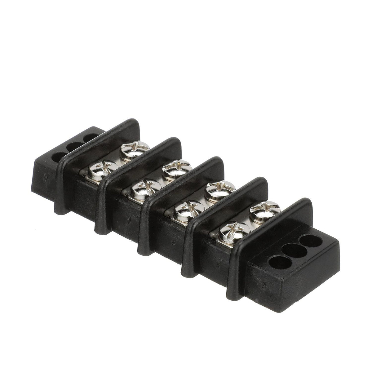 Terminal Block, 4-Gang, Brass Clips & Contacts