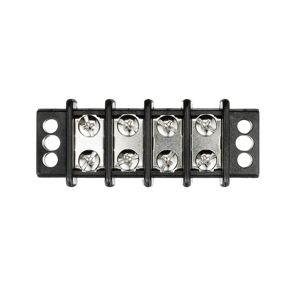 Terminal Block, 4-Gang, Brass Clips & Contacts