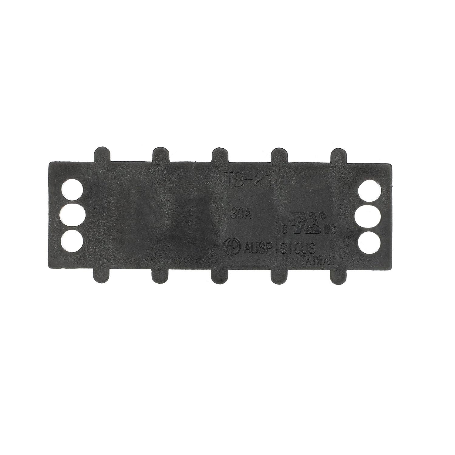 Terminal Block, 4-Gang, Brass Clips & Contacts
