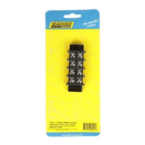 Terminal Block, 4-Gang, Brass Clips & Contacts