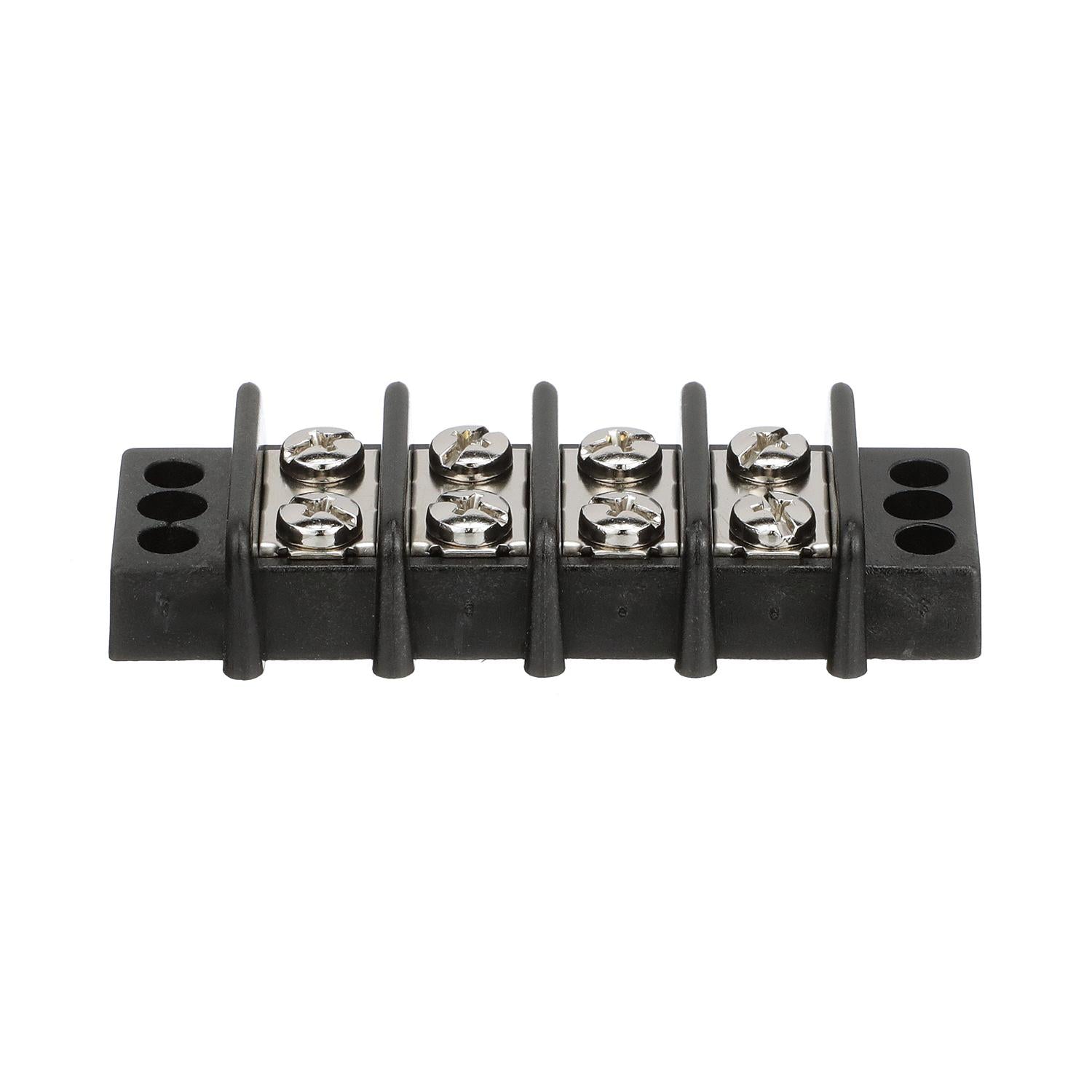 Terminal Block, 4-Gang, Brass Clips & Contacts