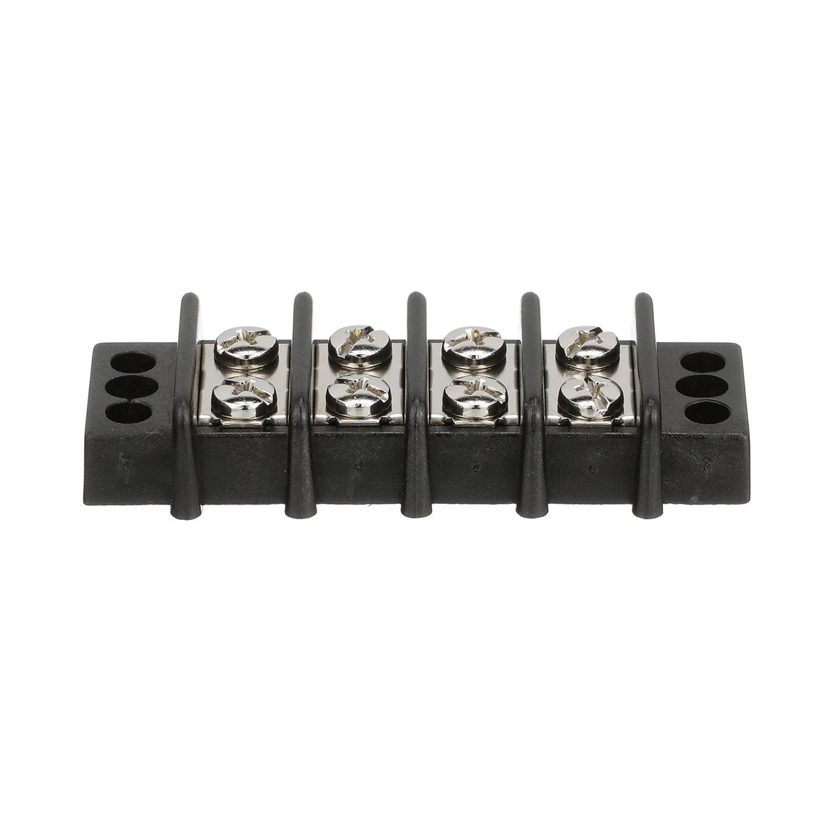 Terminal Block, 4-Gang, Brass Clips & Contacts