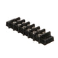 Terminal Block, 6-Gang, Nickel Plated Brass Terminals
