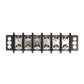 Terminal Block, 6-Gang, Nickel Plated Brass Terminals
