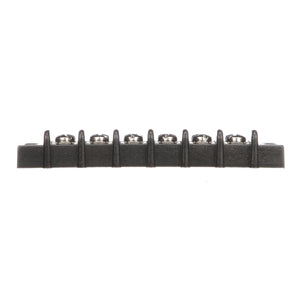 Terminal Block, 6-Gang, Nickel Plated Brass Terminals