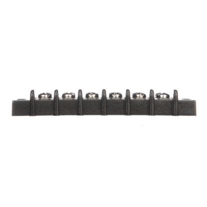 Terminal Block, 6-Gang, Nickel Plated Brass Terminals