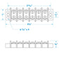 Terminal Block, 6-Gang, Nickel Plated Brass Terminals