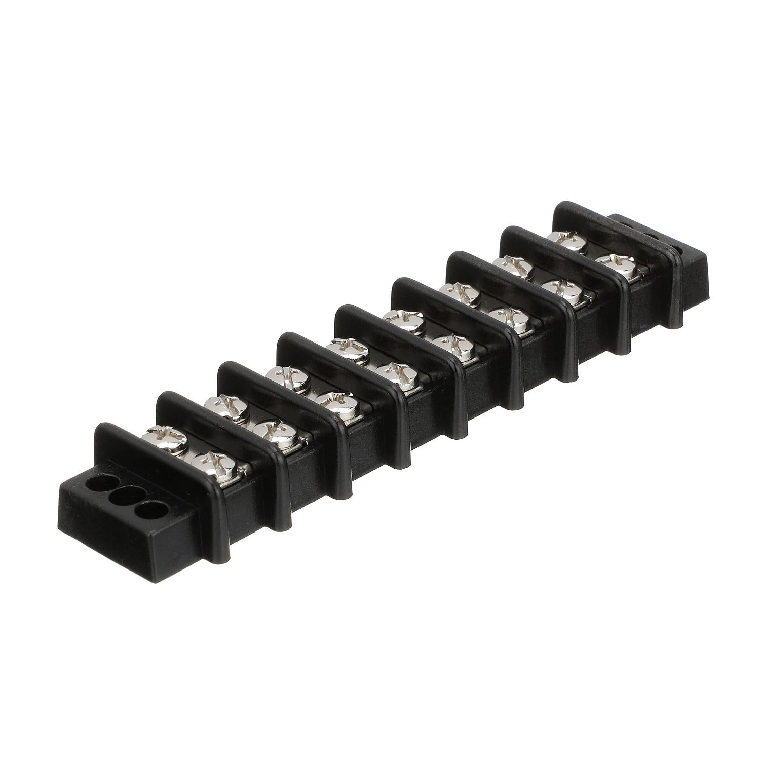 Terminal Block, 8-Gang, Brass Clips & Contacts