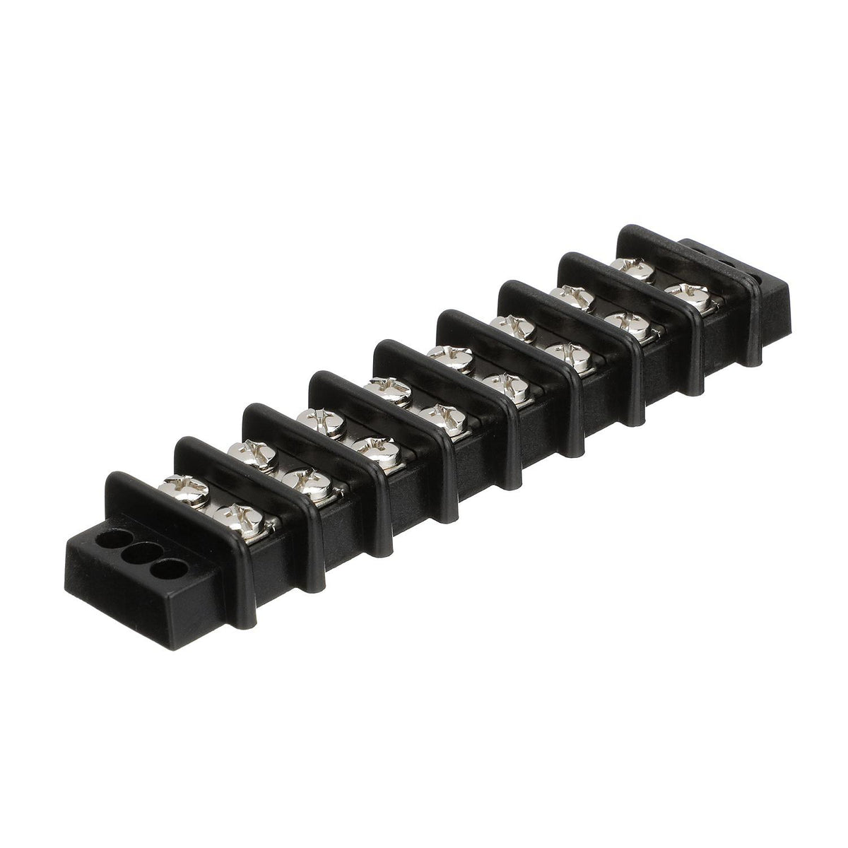 Terminal Block, 8-Gang, Brass Clips & Contacts