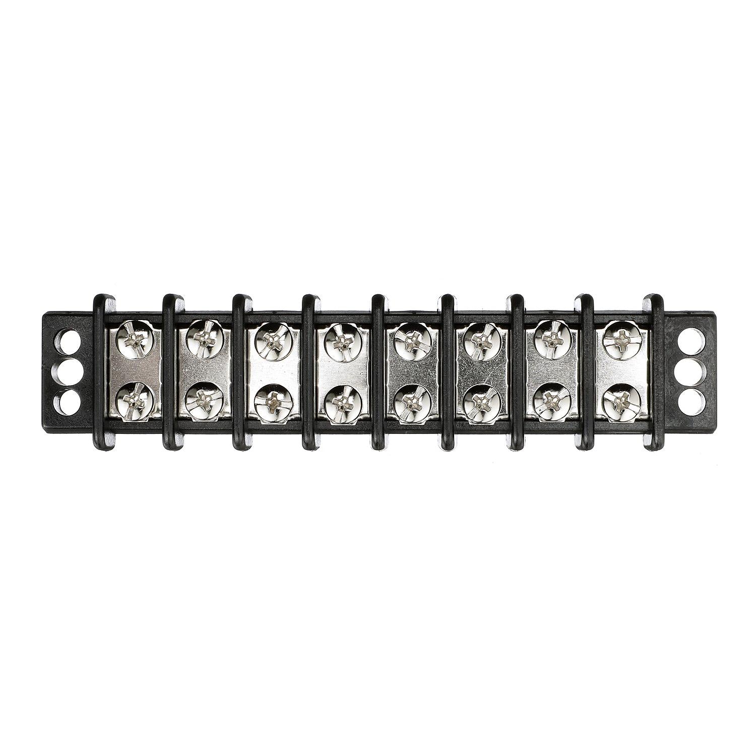 Terminal Block, 8-Gang, Brass Clips & Contacts