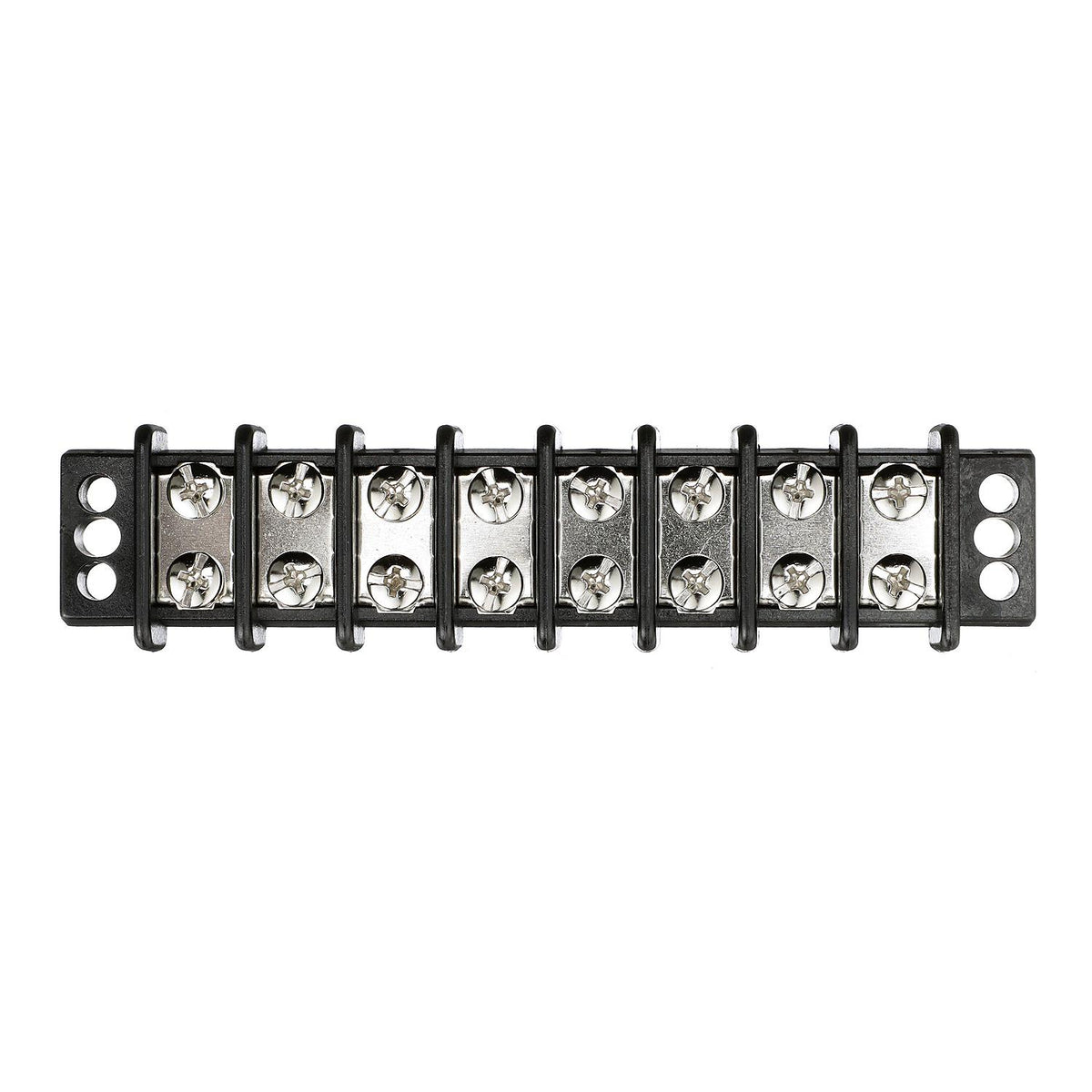 Terminal Block, 8-Gang, Brass Clips & Contacts