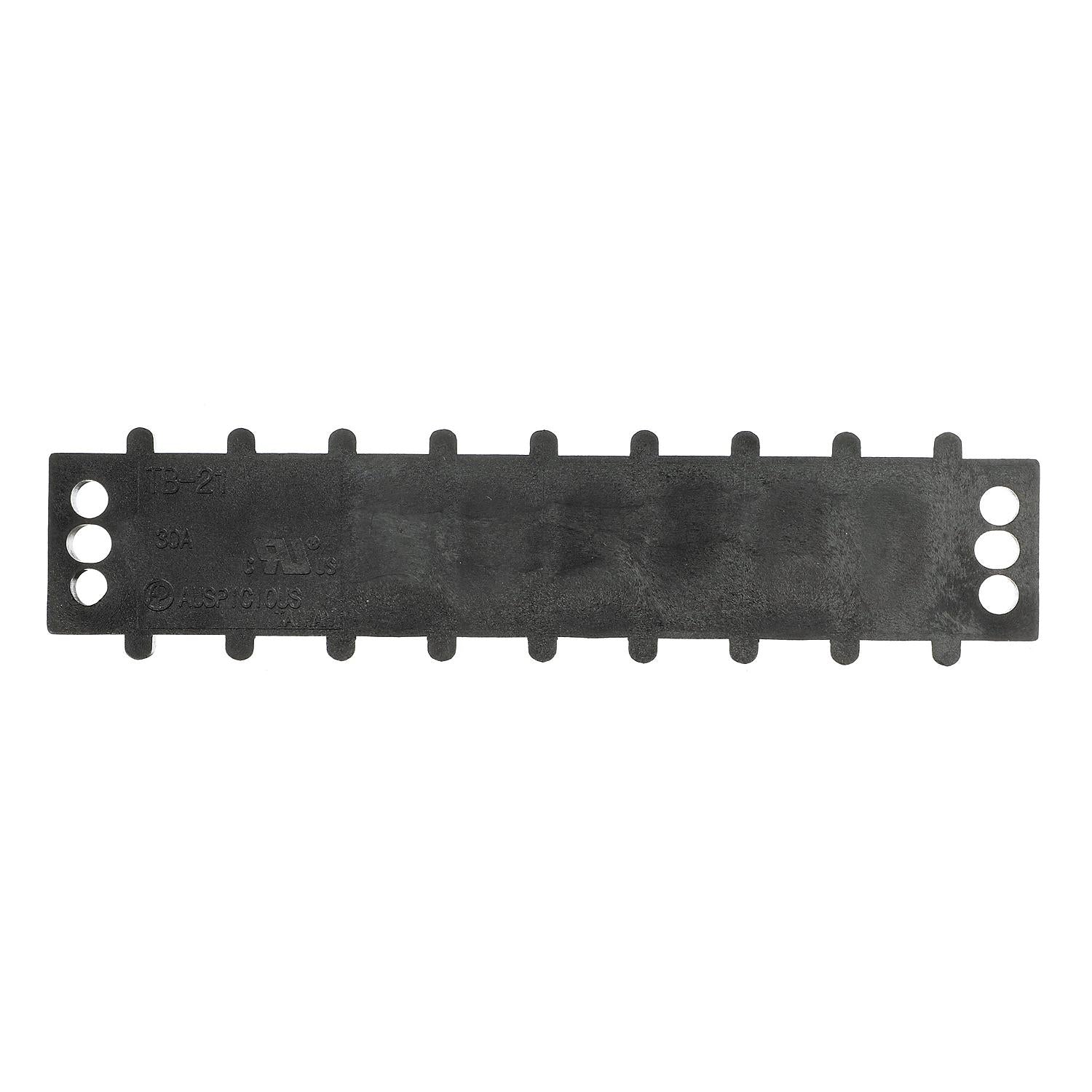 Terminal Block, 8-Gang, Brass Clips & Contacts