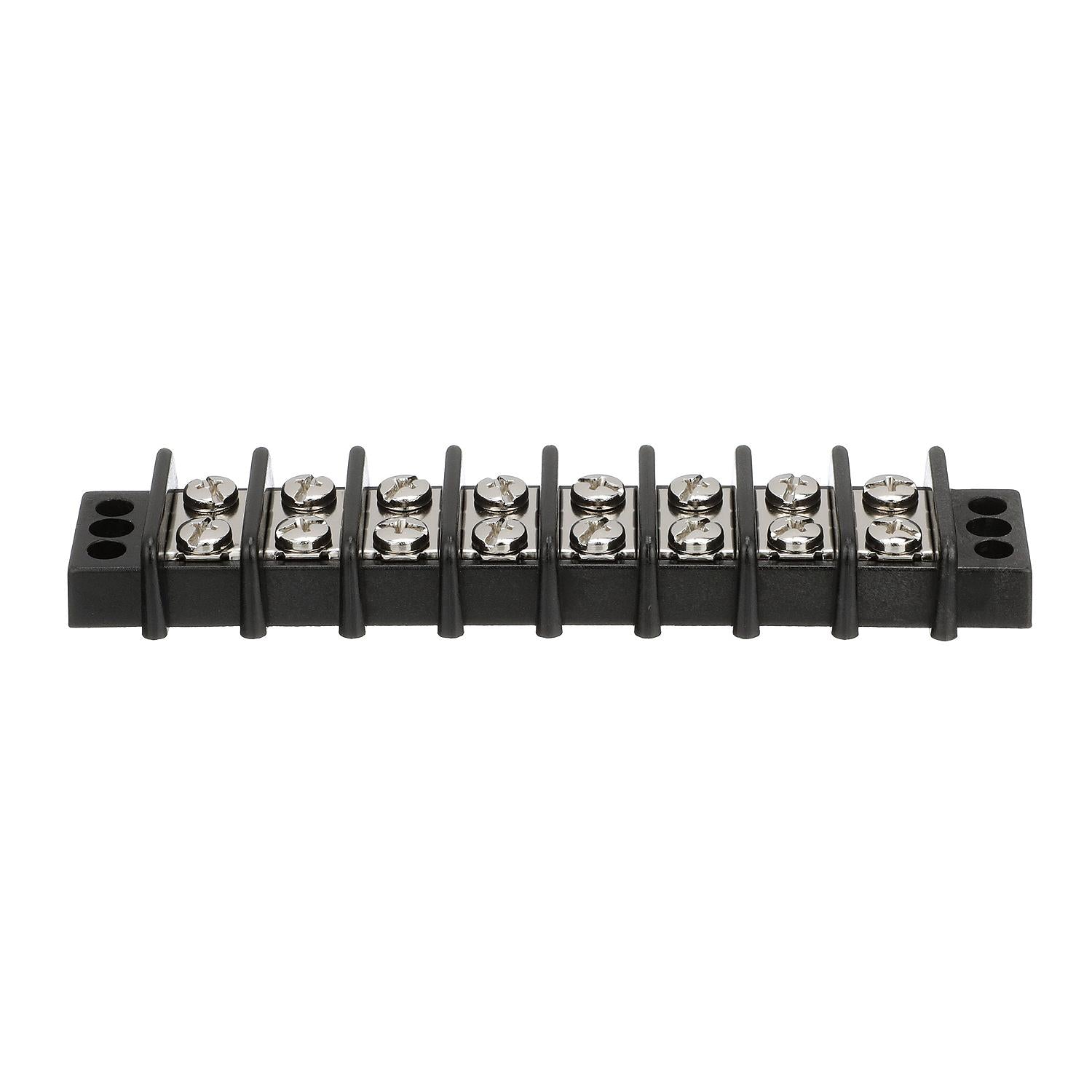 Terminal Block, 8-Gang, Brass Clips & Contacts
